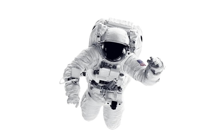 Astronauta flotando, representando la infraestructura digital de VEXA